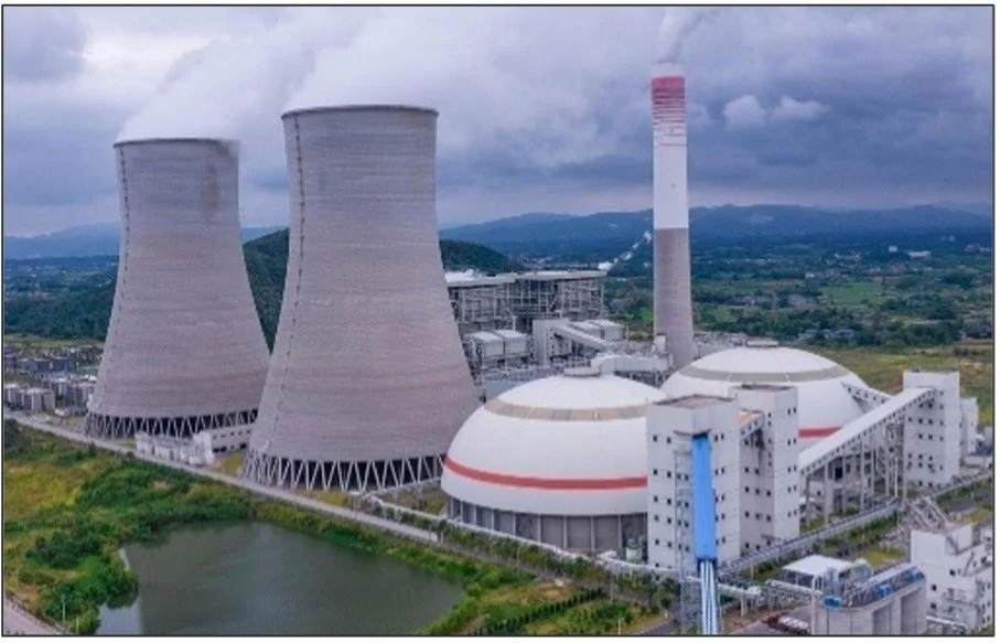 Nuclear plant cooling towers